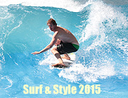 Surf & Style 2015: Stationary Wave Riding Surf-Spektakel im München Airport Center geht in die 5. Runde vom 31.07.-23.08.2015 Surf-Championships auf der stehenden Welle live am Flughafen München am 15.+16.08.2015 (©Foto: Martin Schmitz)